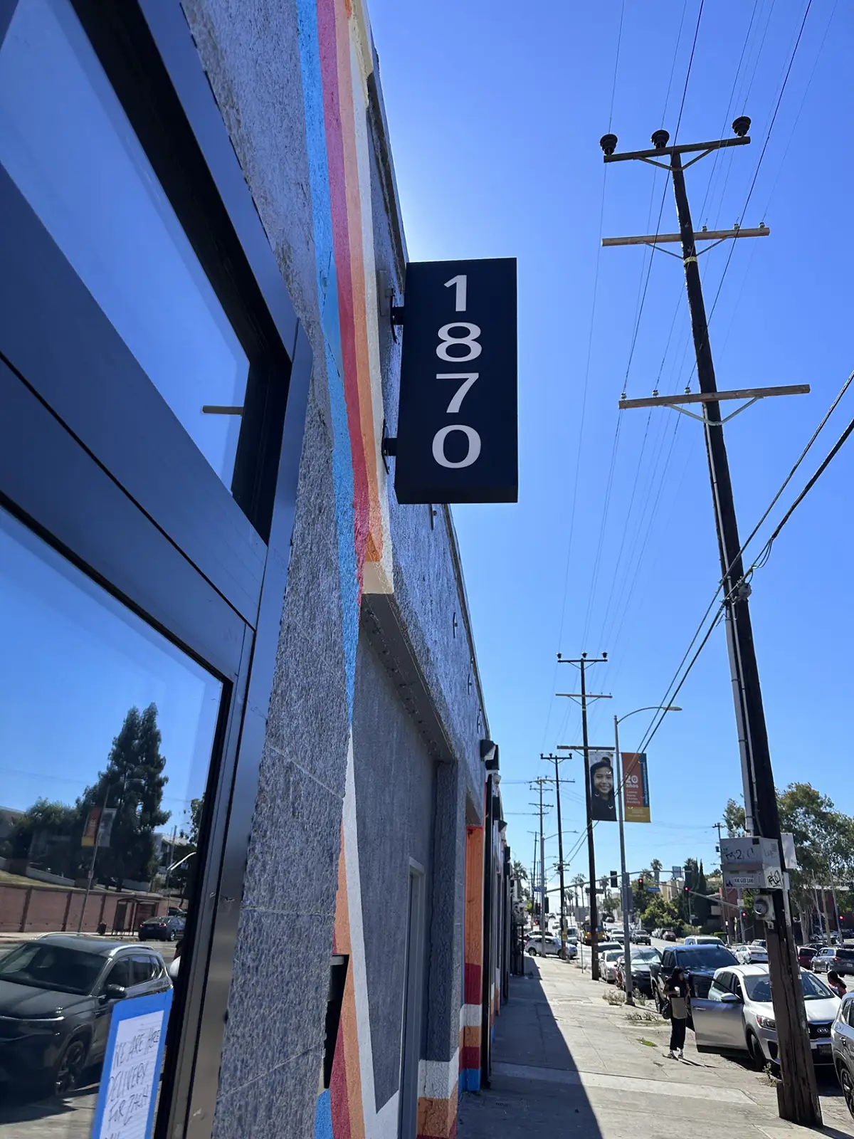 branded architectural signage with metal accent panels sign company in Santa Monica