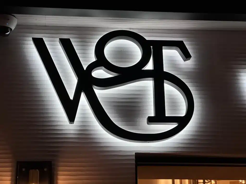 downtown la backlit logo