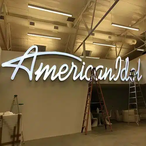 hollywood script channel letters studio install