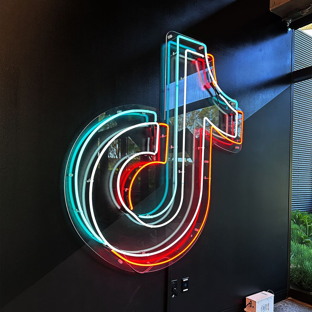 Custom neon wall logo sign in West Hollywood CA