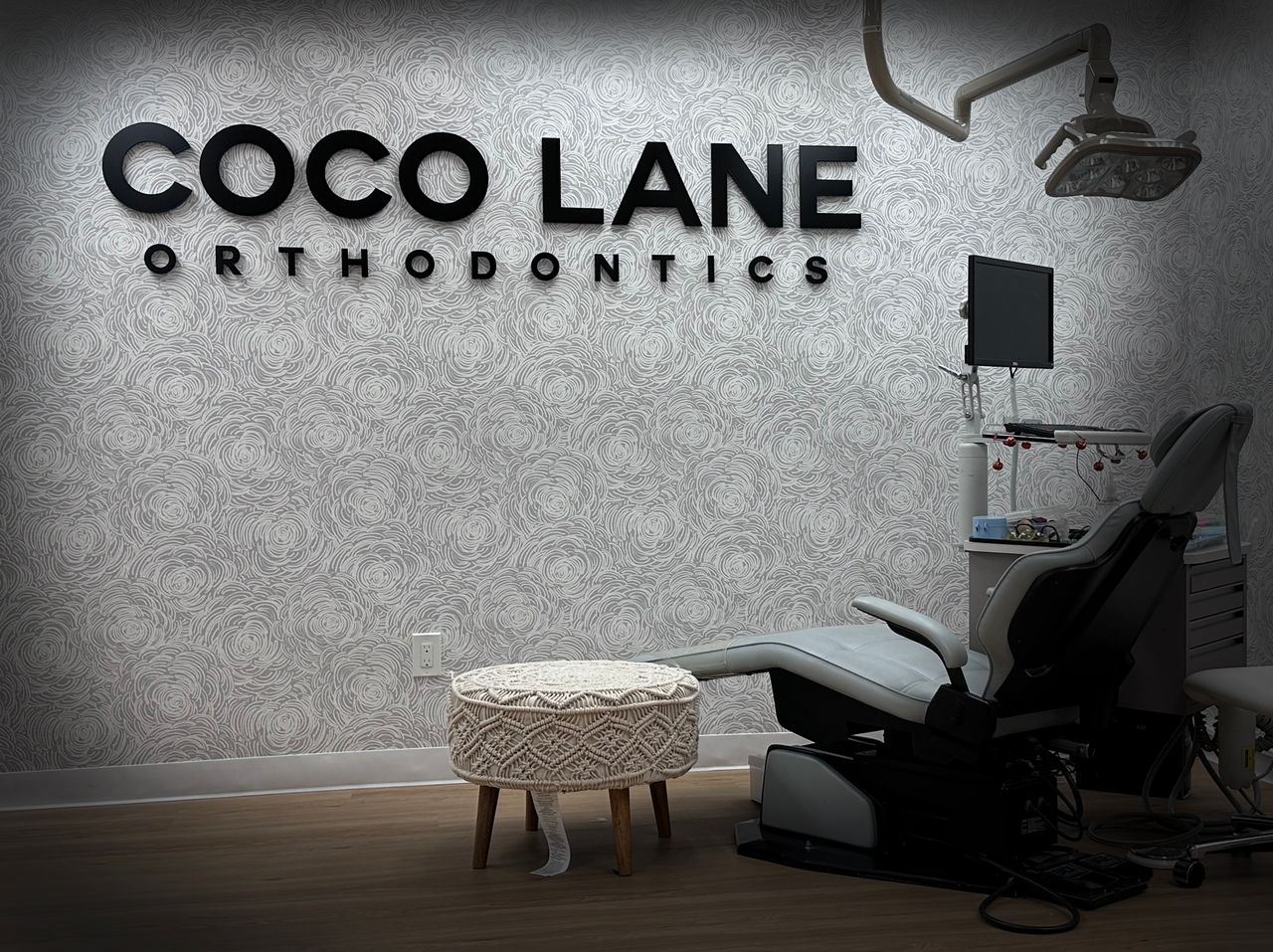 Interior Signs in Los Angeles, CA (v2 design) 5 Dimensional lettering for an orthodontics office lobby in Pasadena, CA