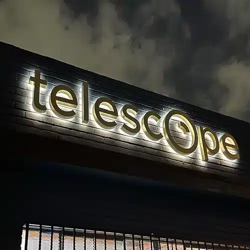 Business Sign Light Repair in Los Angeles, CA 6 Halo-lit storefront channel letters glowing at night